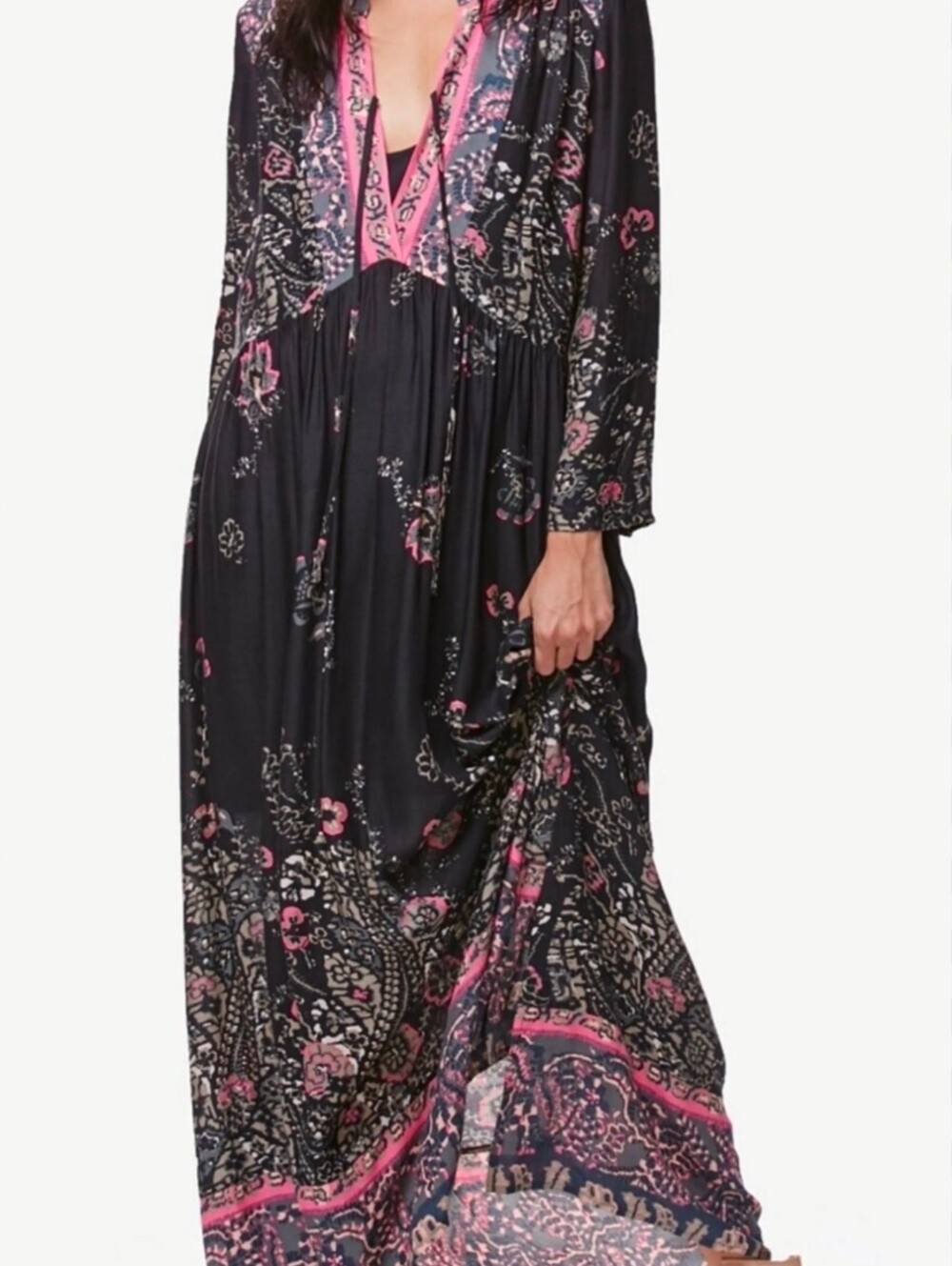 Free People Boho Floral Maxi Dress Small